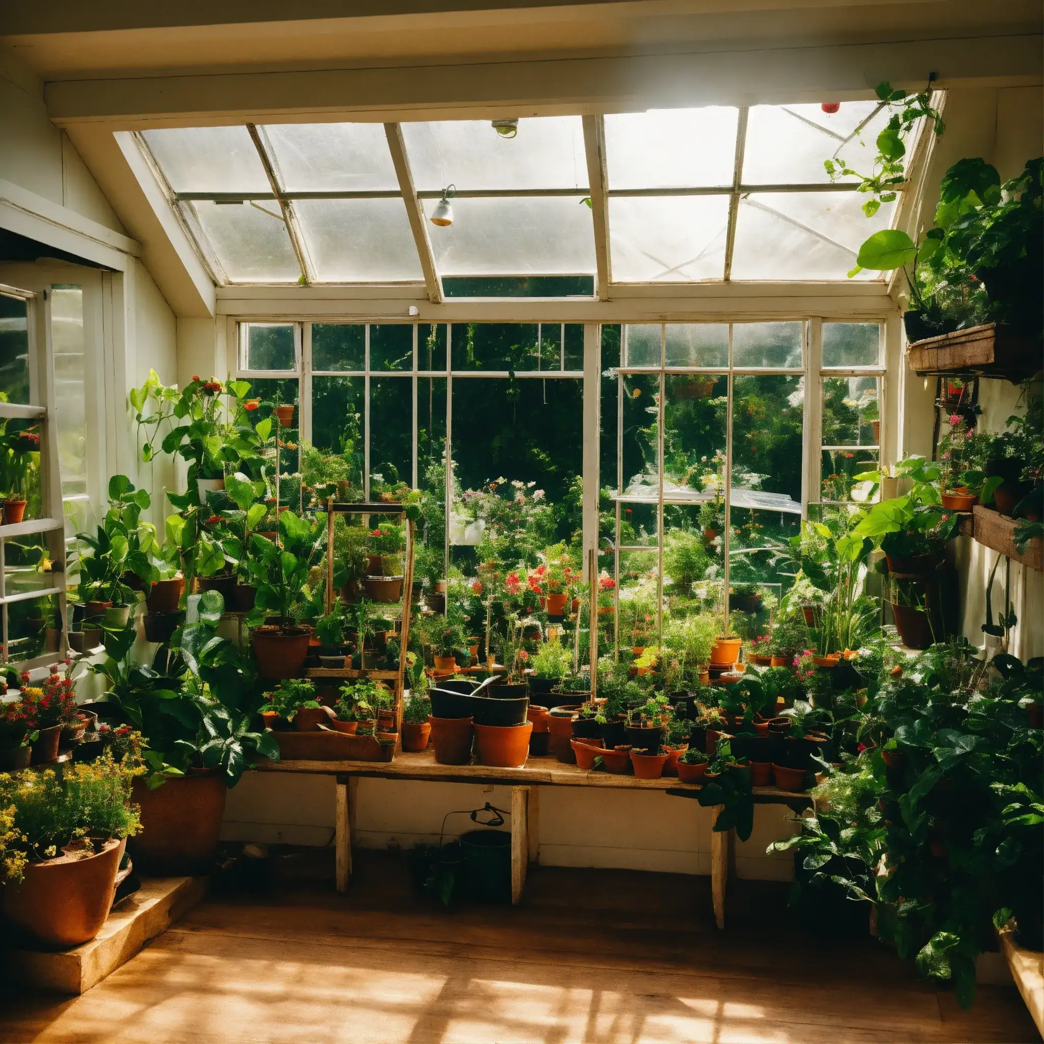 Wildflower garden with diverse species